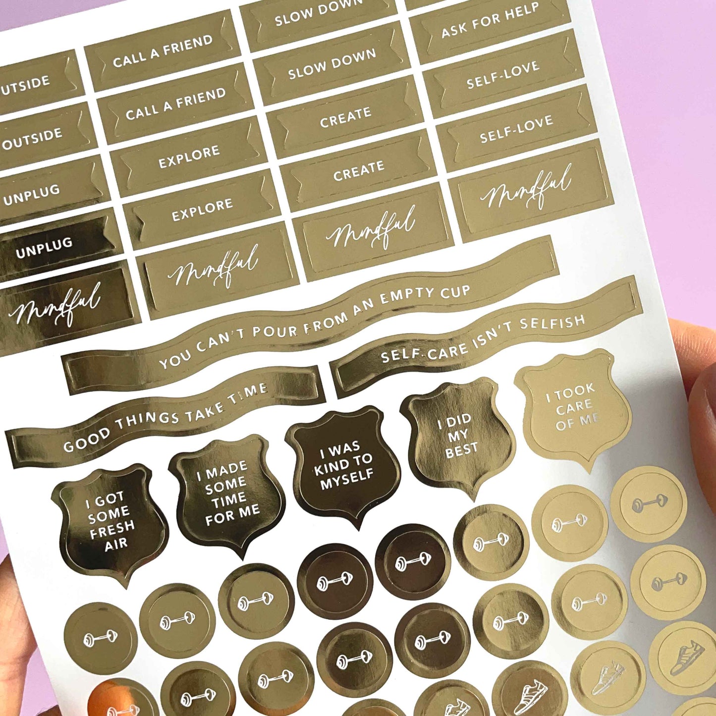 Self-Care Sticker Pack (3 sheets)