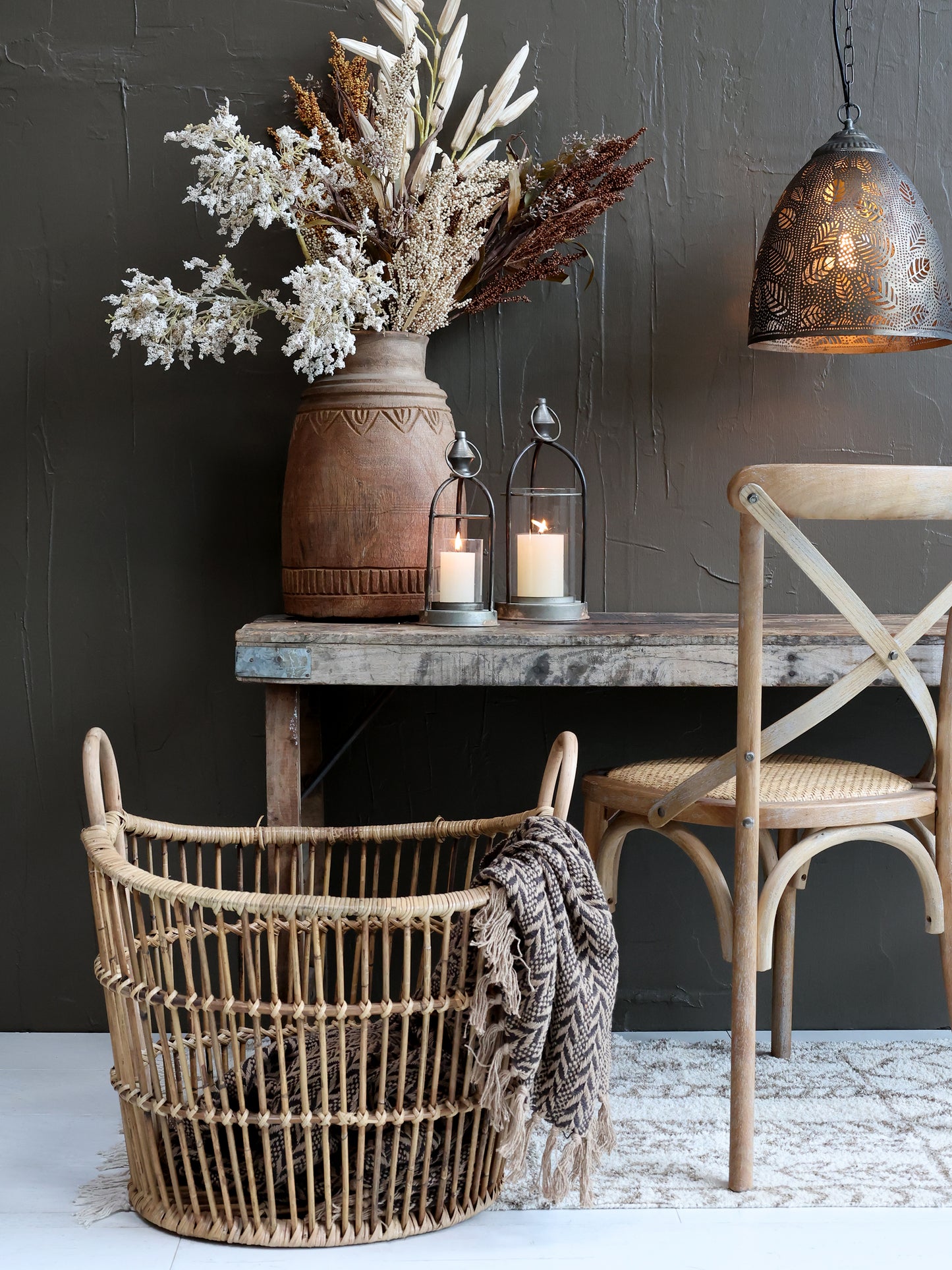 Patterned Throw- Mocca - Generosa Home & Living