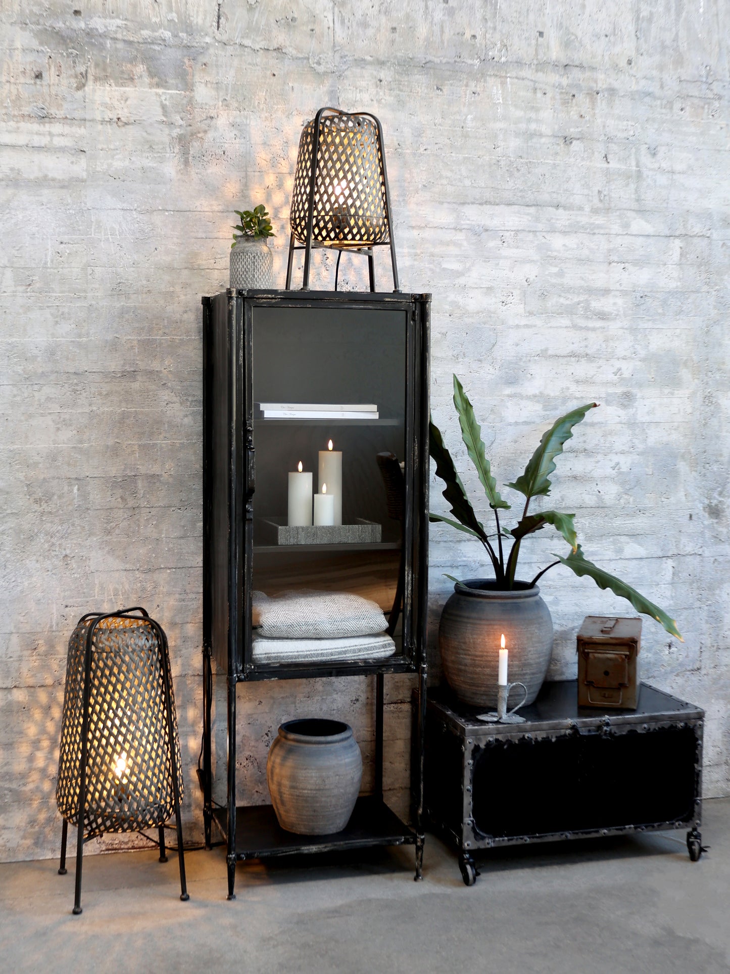 Factory Trunk on Wheels - Generosa Home & Living