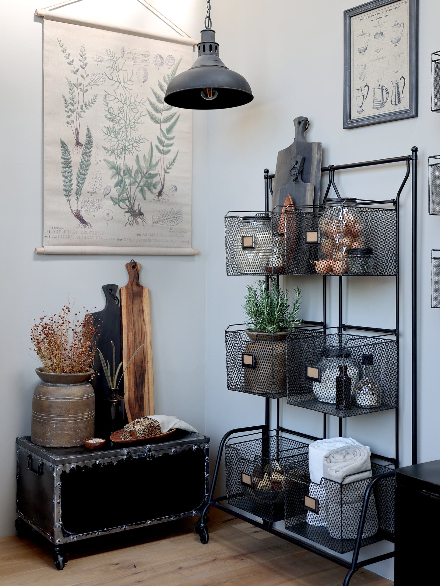 Factory Trunk on Wheels - Generosa Home & Living