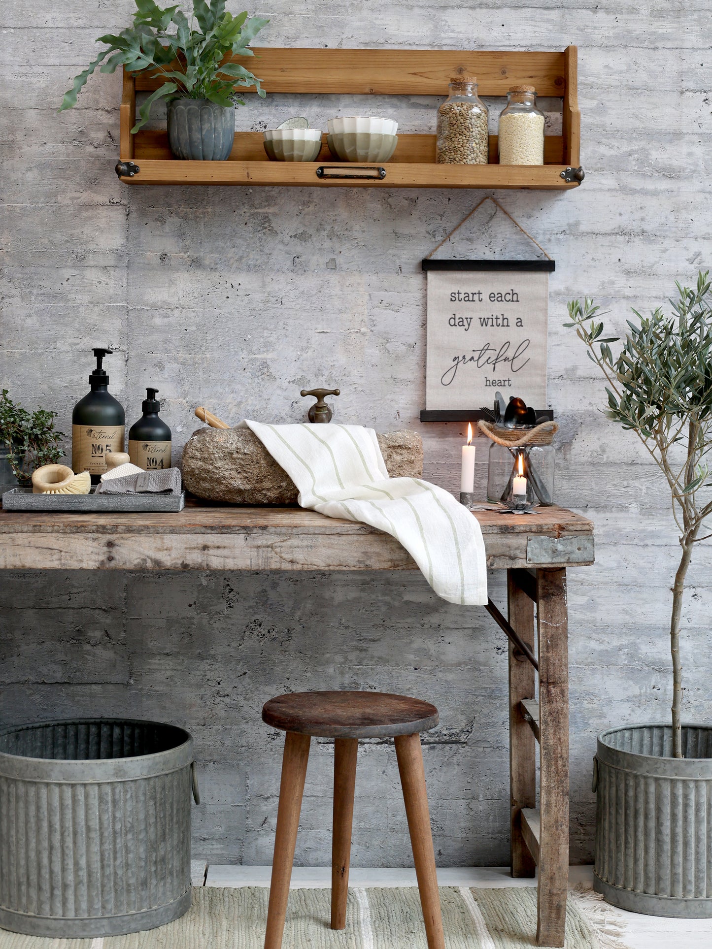 Wooden Shelf - Generosa Home & Living