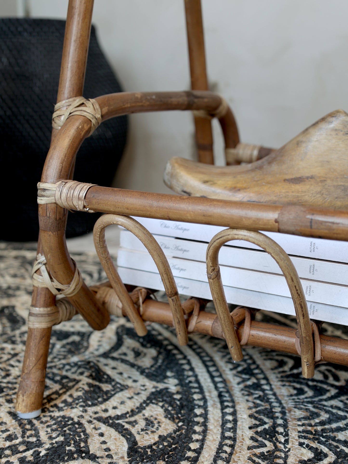Rattan Table with Shelf - Generosa Home & Living