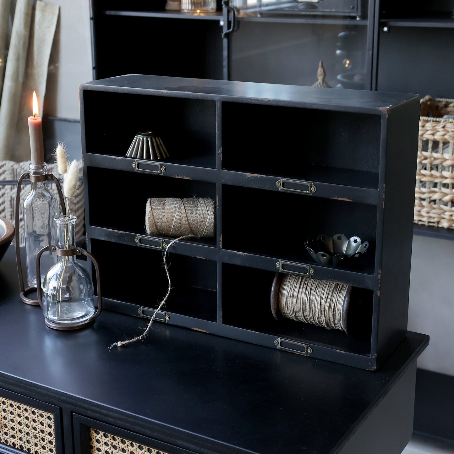 Shelving unit with 6 compartments - Generosa Home & Living