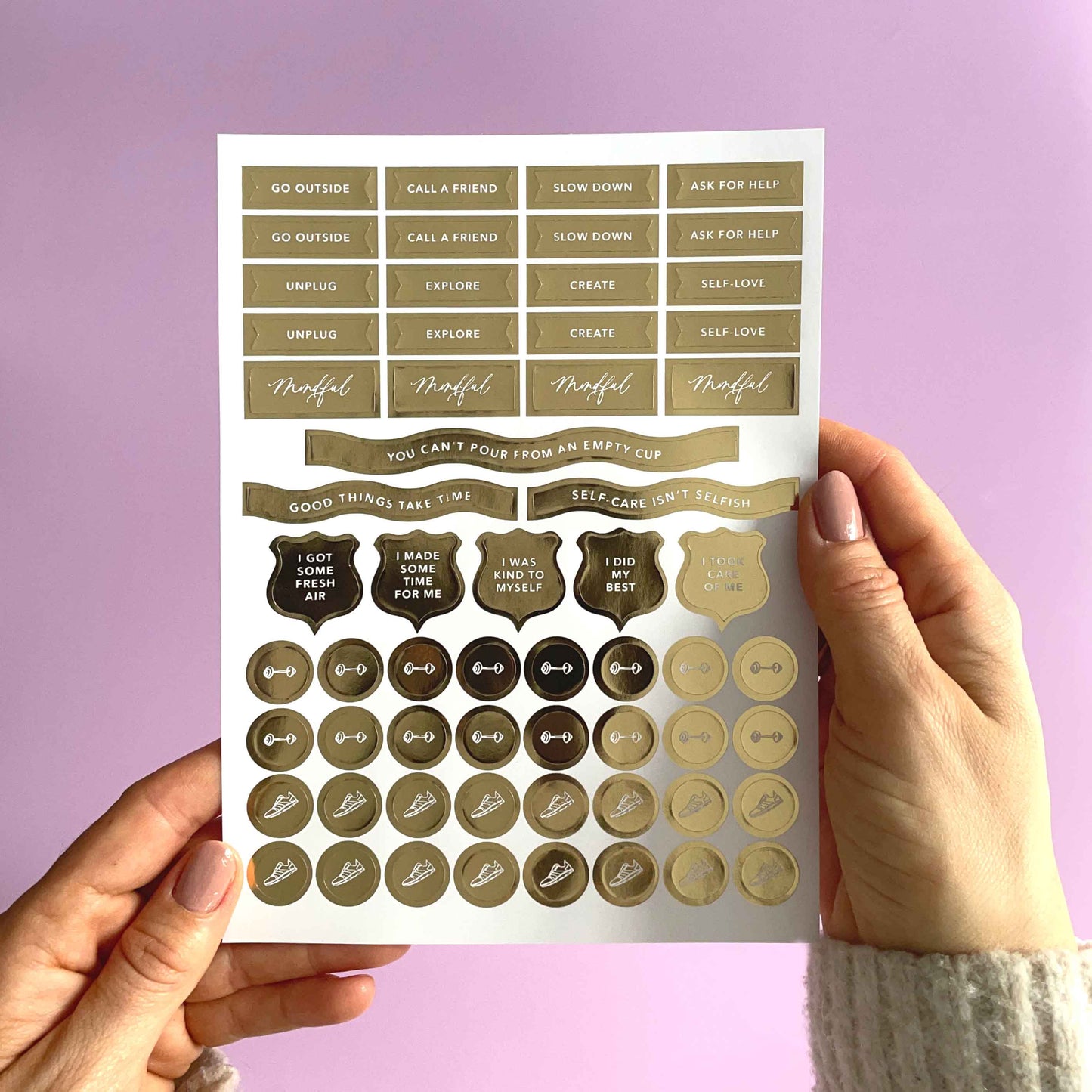 Self-Care Sticker Pack (3 sheets)