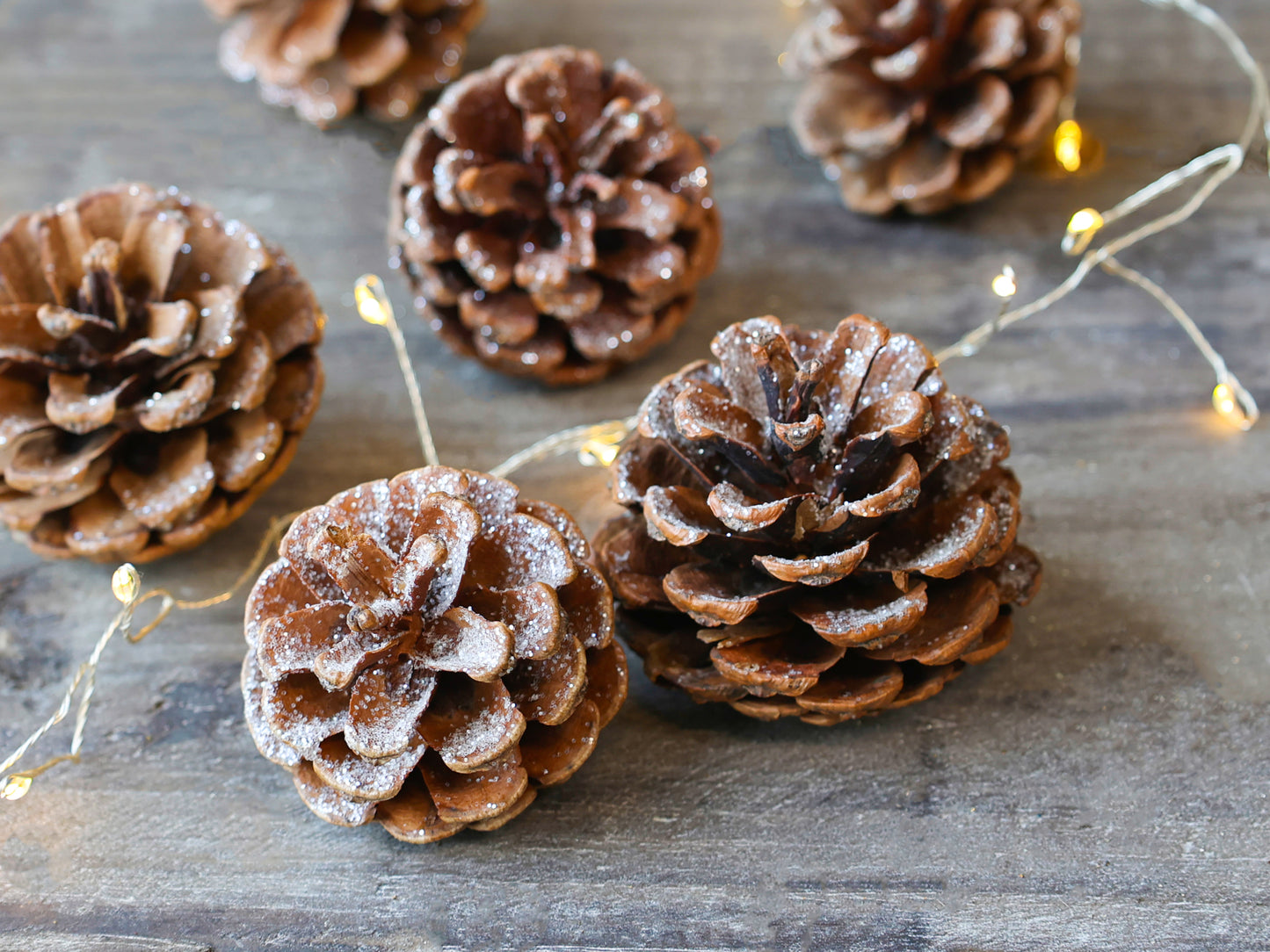 Fleur Cone with Glitter Set of 6 - Generosa Home & Living