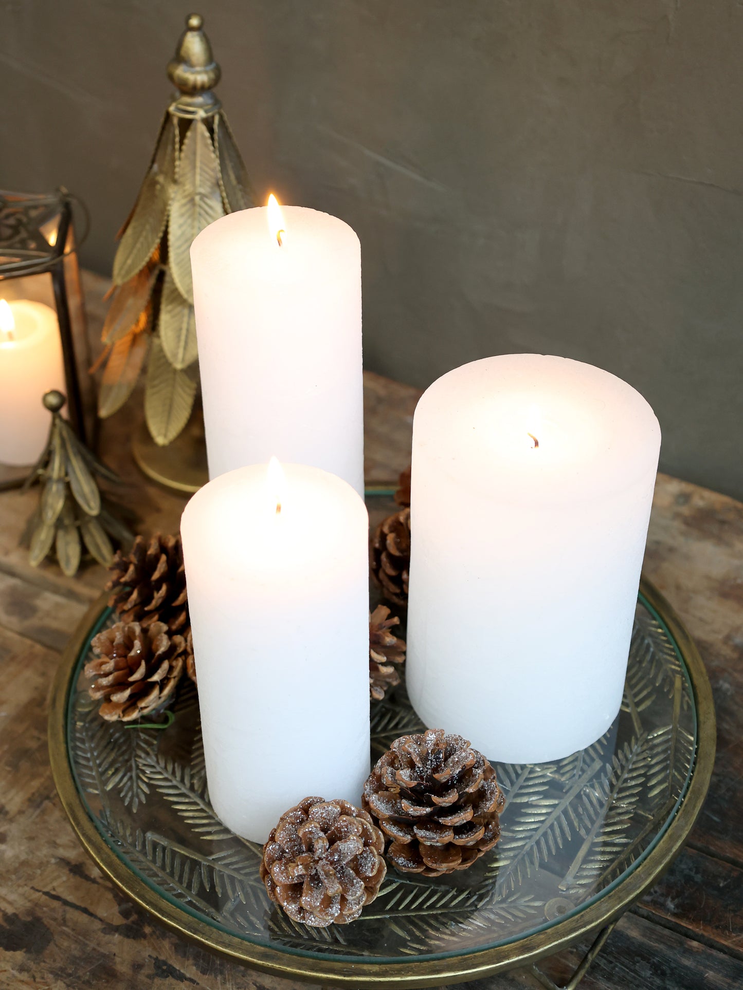 Fleur Cone with Glitter Set of 6 - Generosa Home & Living