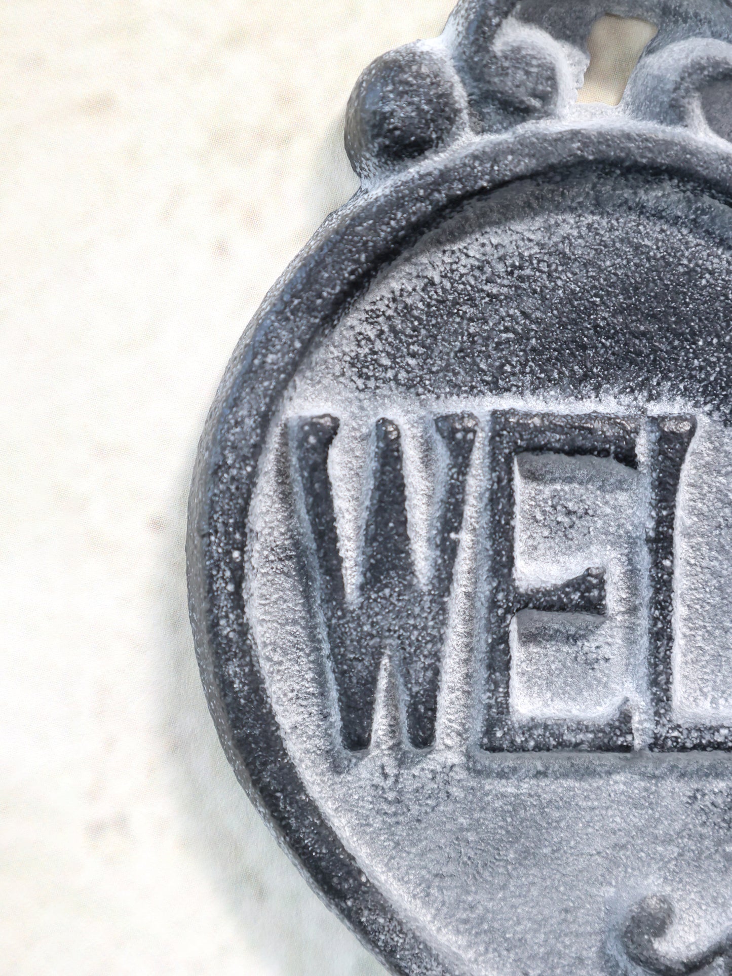 Welcome Sign- Antique Grey - Generosa Home & Living