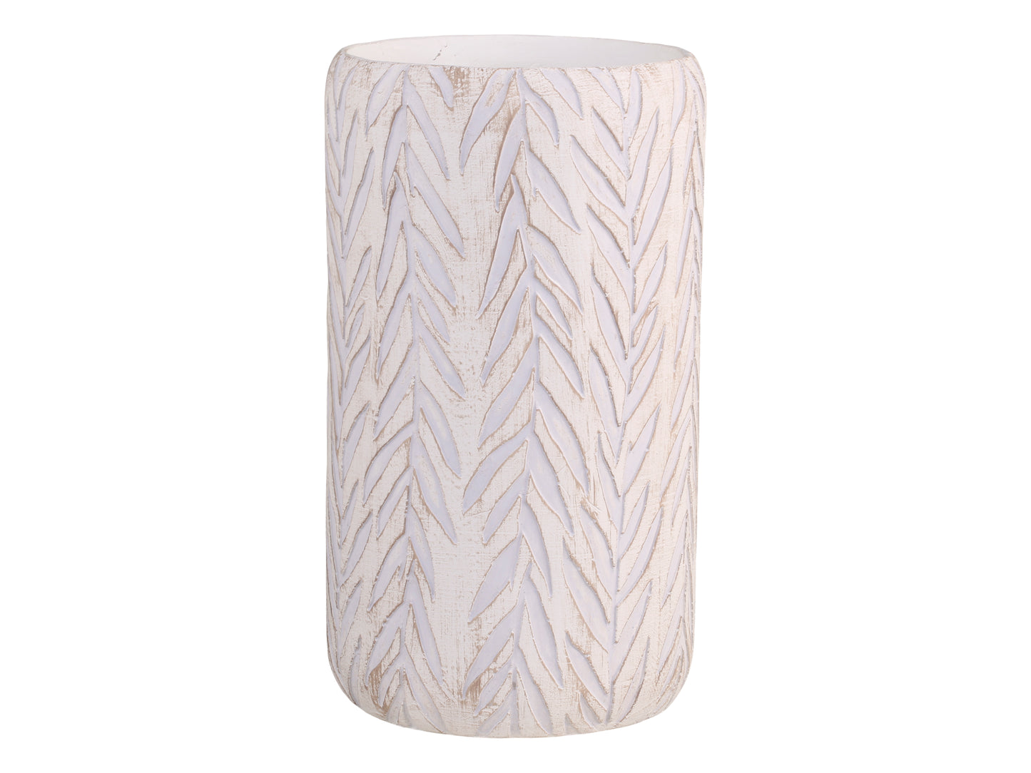 Vase with Leaf pattern 26cm - Generosa Home & Living