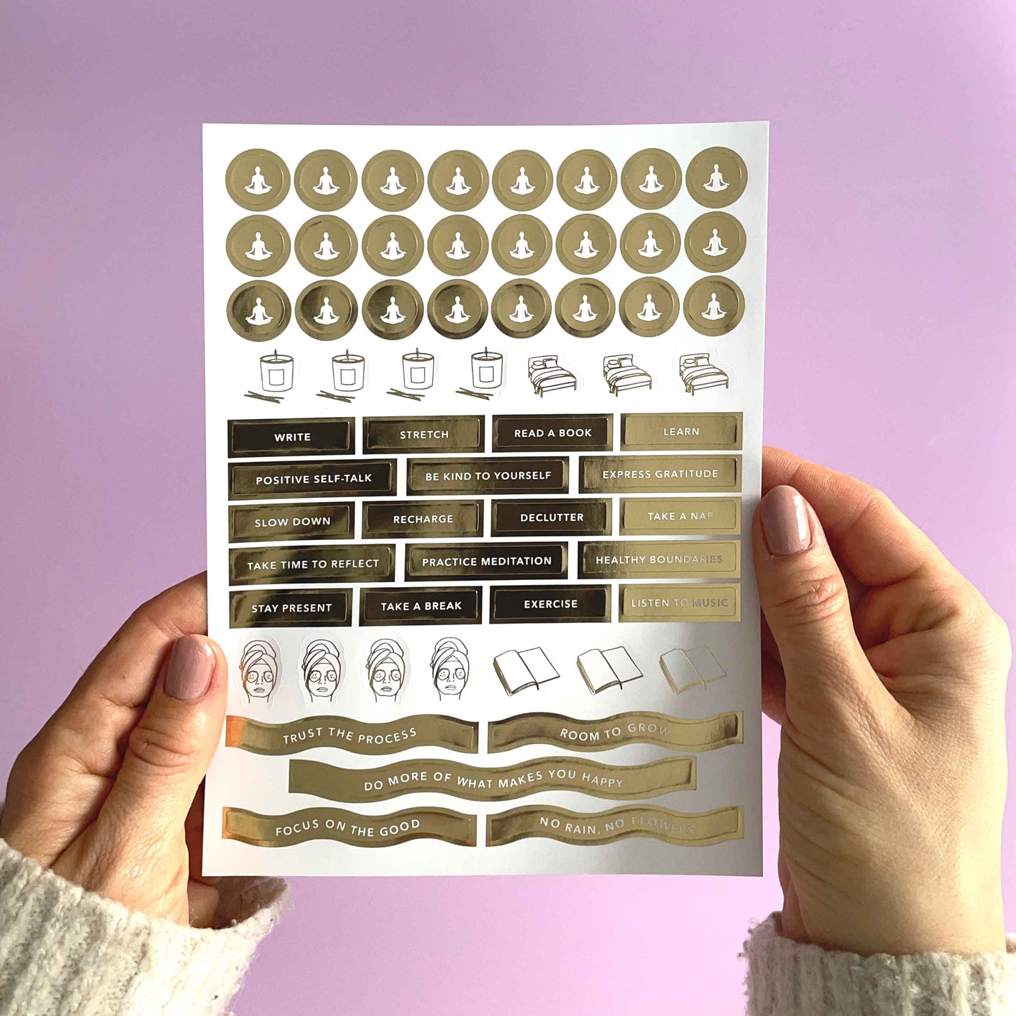 Self-Care Sticker Pack (3 sheets)