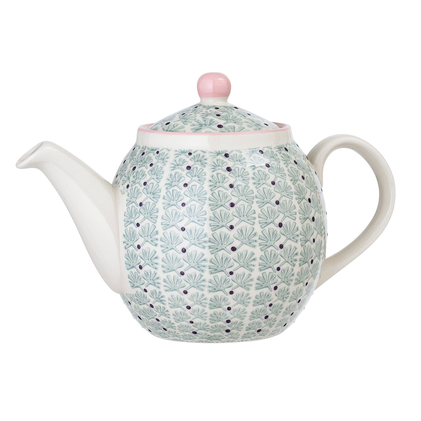 Generosa Home_ The colourful Maya Teapot from Bloomingville is sure to set a cozy atmosphere when placed at the table.
It is made of white stoneware and glazed in charming hand painted hues of rose, turqoise and purple and the patterns are emboossed giving a very tactile experience. Cozy yet simplistic and Nordic.
