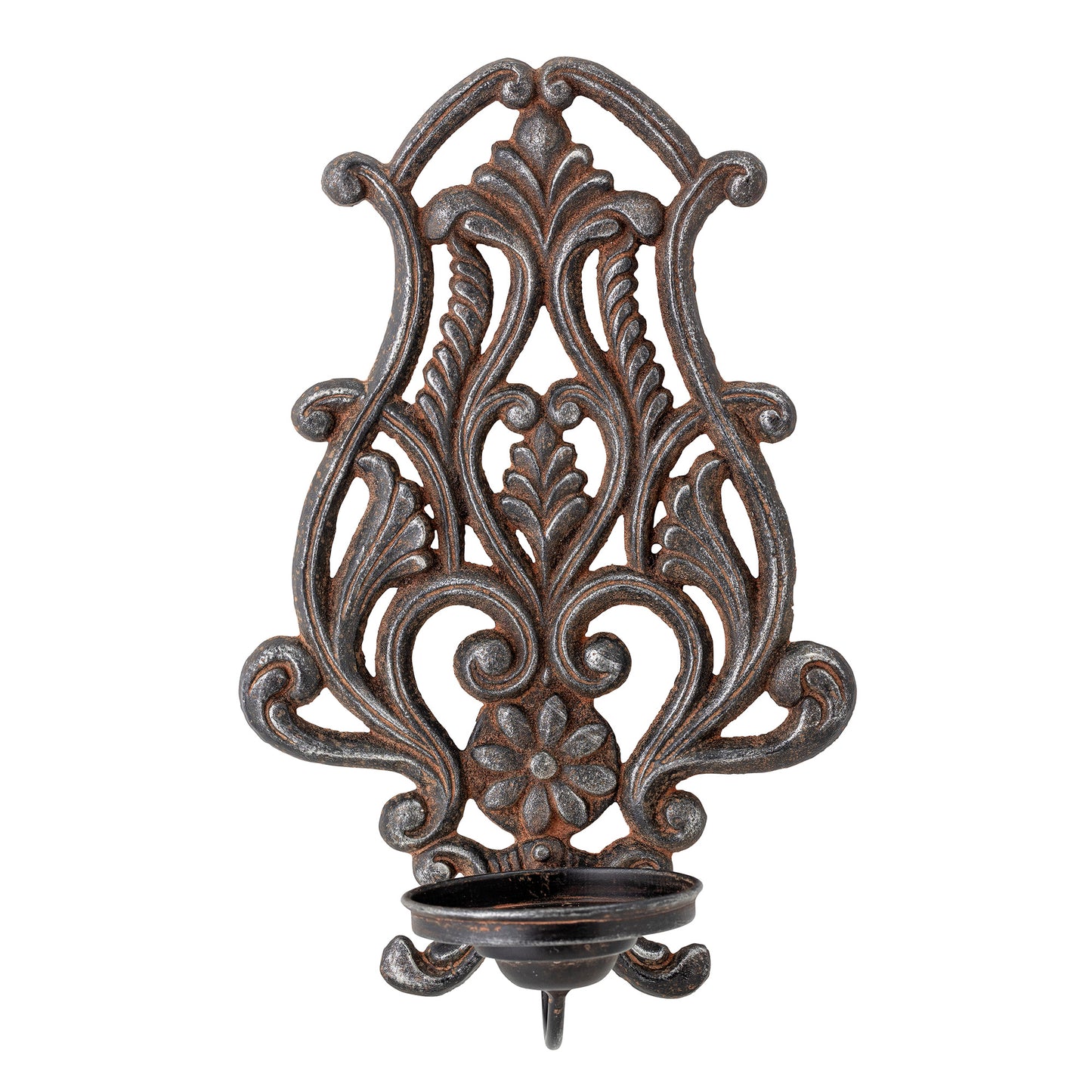 The Renee Candle Holder by Bloomingville, Creative Collection is a cool wall hanging candle holder made of iron in a grey patina colour. The candle holder is a perfect home decoration accessory that adds a touch of elegance to your living space. L21,5xH32,5xW13 cm