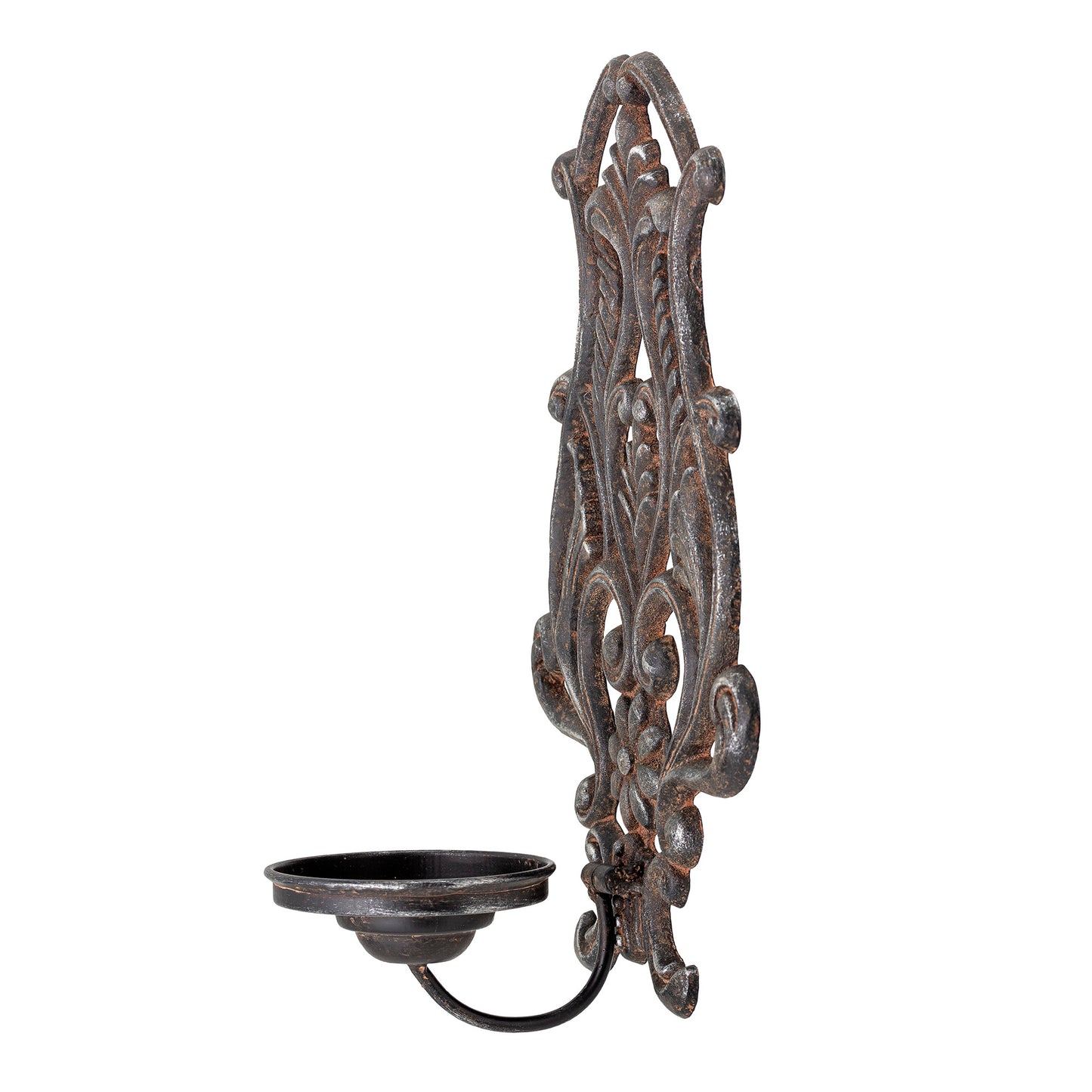The Renee Candle Holder by Bloomingville, Creative Collection is a cool wall hanging candle holder made of iron in a grey patina colour. The candle holder is a perfect home decoration accessory that adds a touch of elegance to your living space. L21,5xH32,5xW13 cm