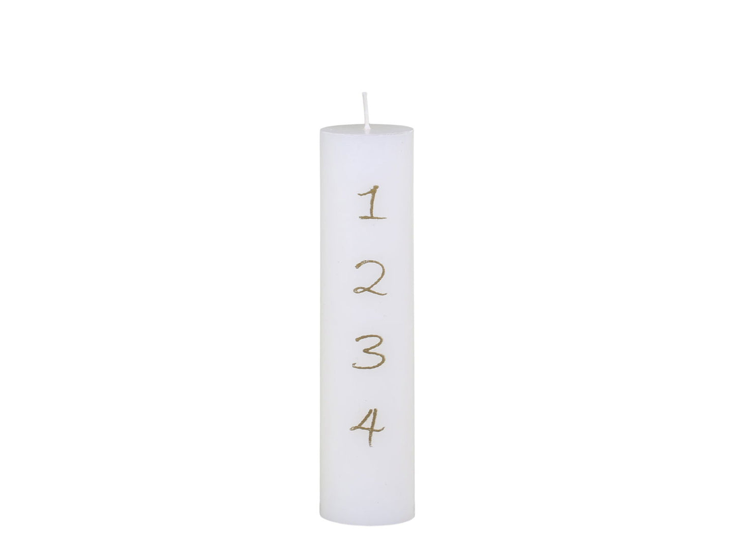 Advent Candle with Gold Numbers 1-4 - Generosa Home & Living - -