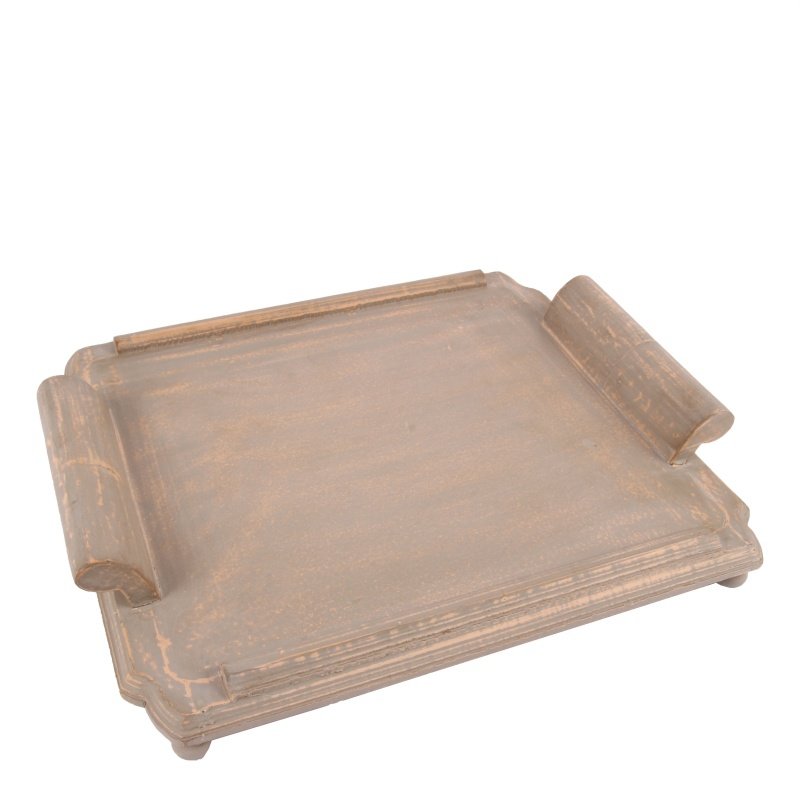 Baroque Style Wooden Tray 48cm - Generosa Home & Living - -