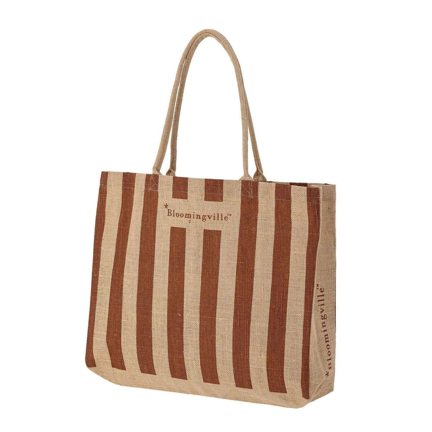 Bergamo Jute Shopping Bag- Brown - Generosa Home & Living - -
