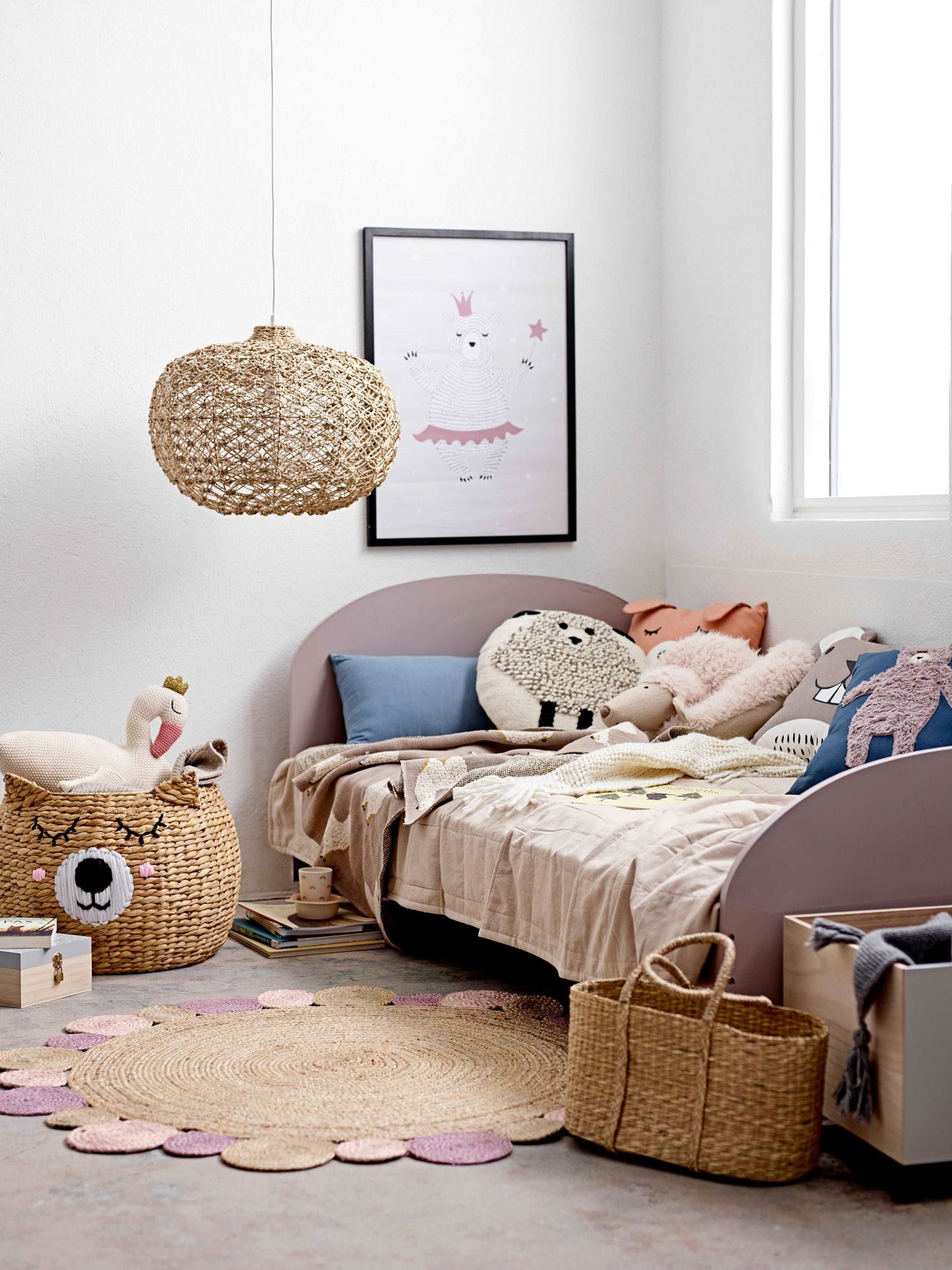 Blue Woven Cushion-L70cm - Generosa Home & Living - -