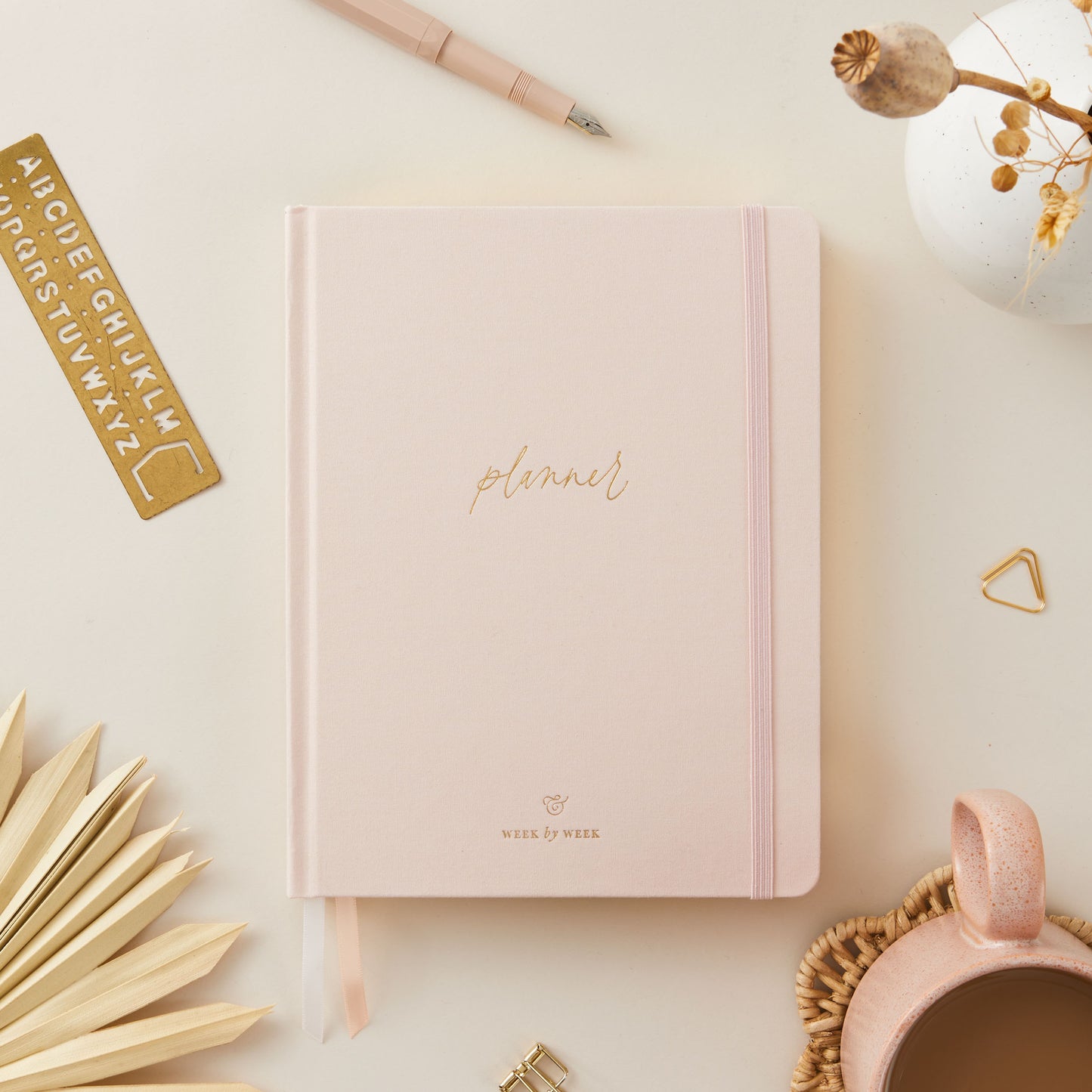 Undated Weekly Planner - Blush (only 2 left!) - Generosa Home & Living