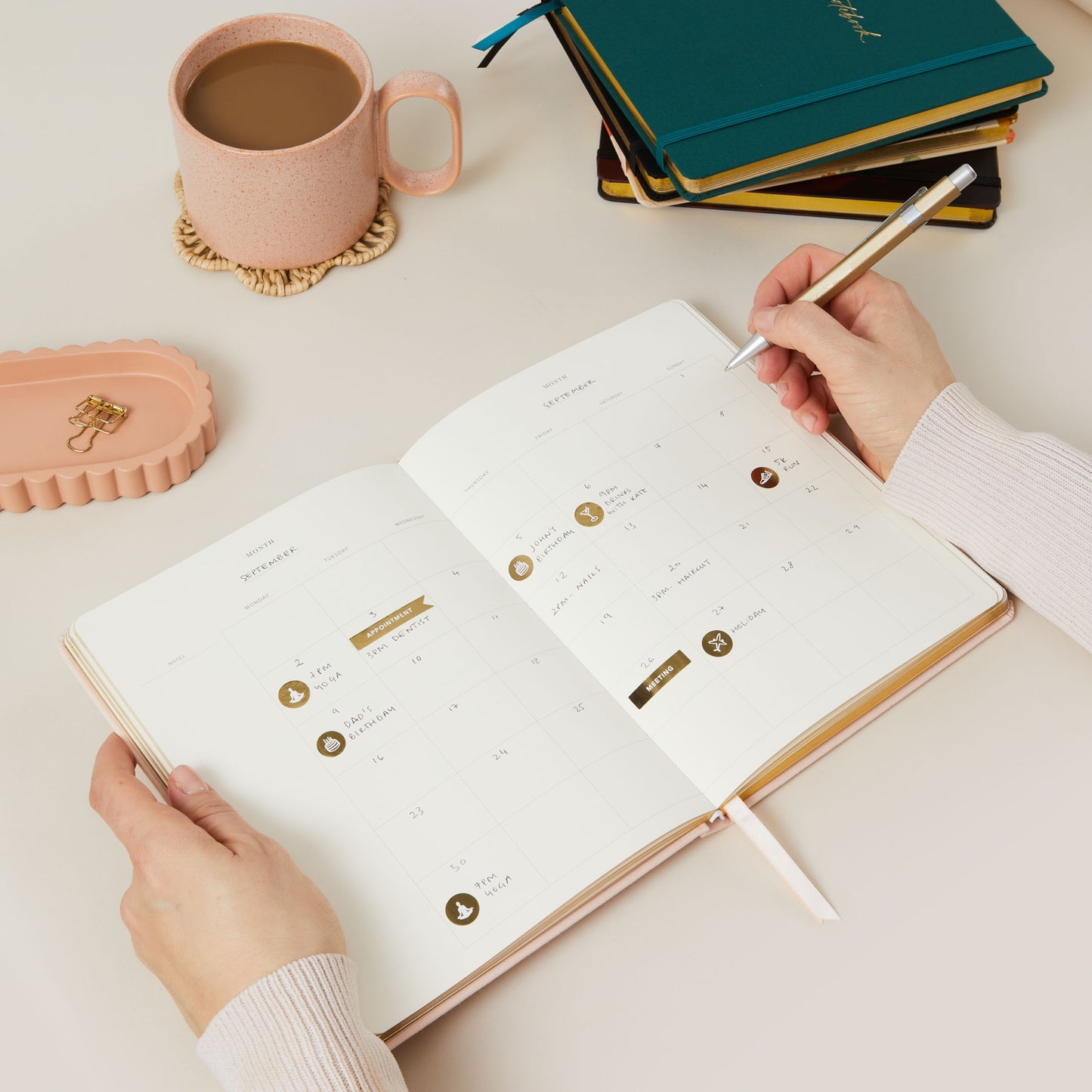 Undated Weekly Planner - Blush (only 2 left!) - Generosa Home & Living