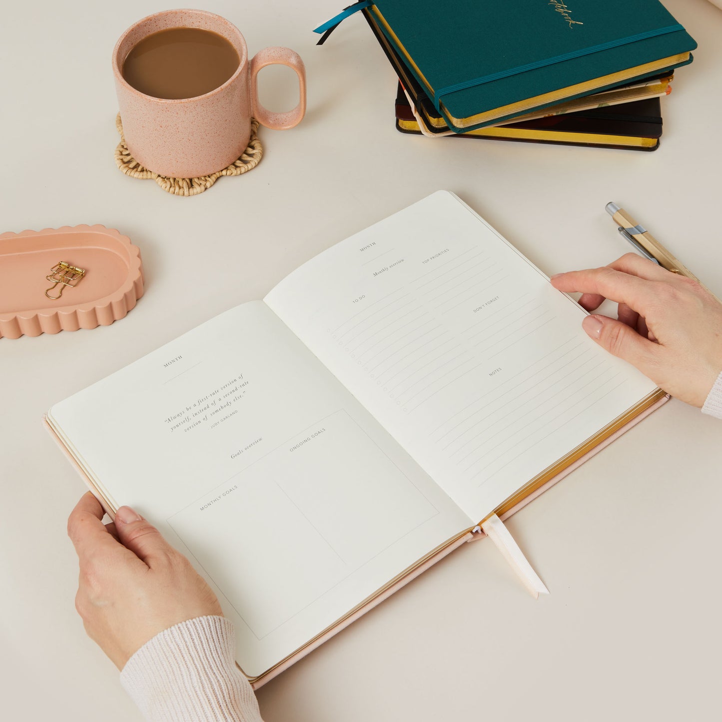 Undated Weekly Planner - Blush (only 2 left!) - Generosa Home & Living