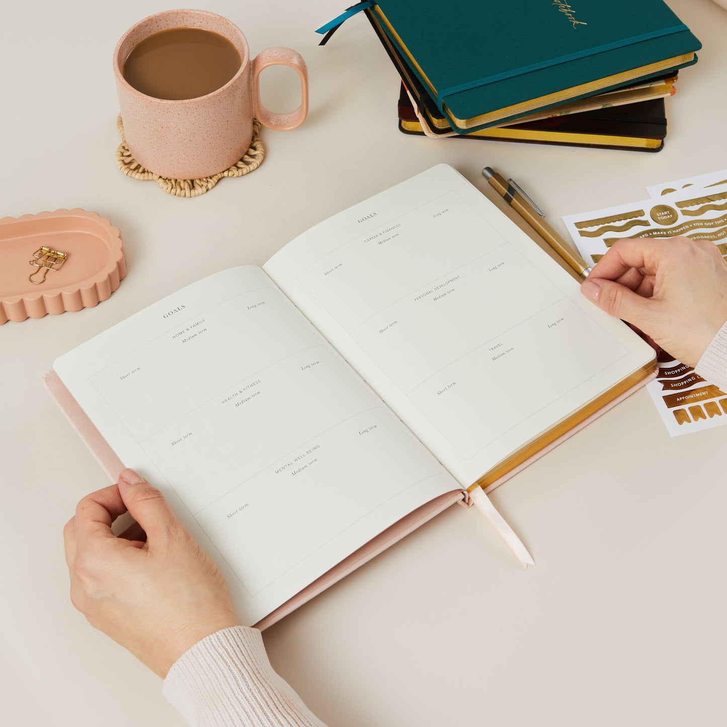 Undated Weekly Planner - Blush (only 2 left!) - Generosa Home & Living