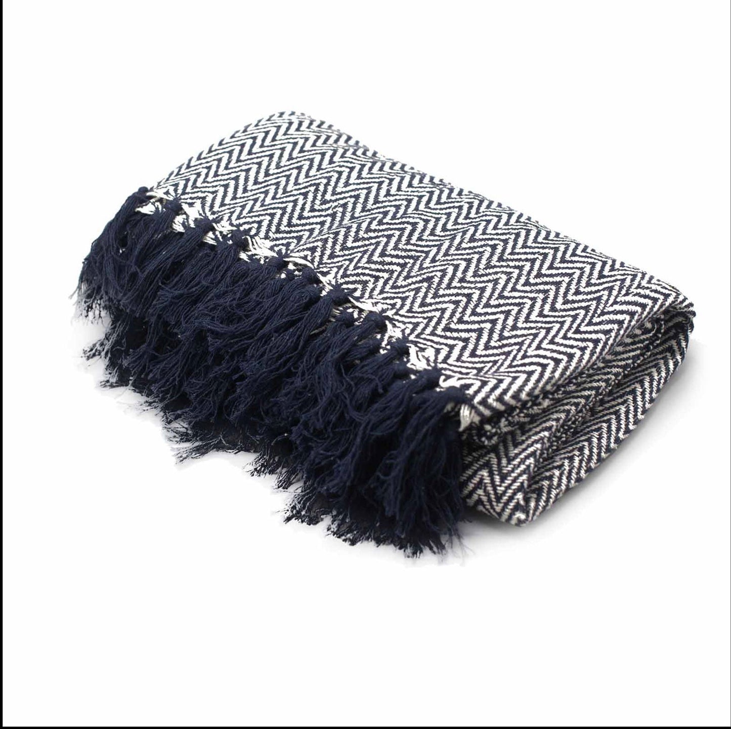 Boho Comfort - Navy Zigzag - Generosa Home & Living - -