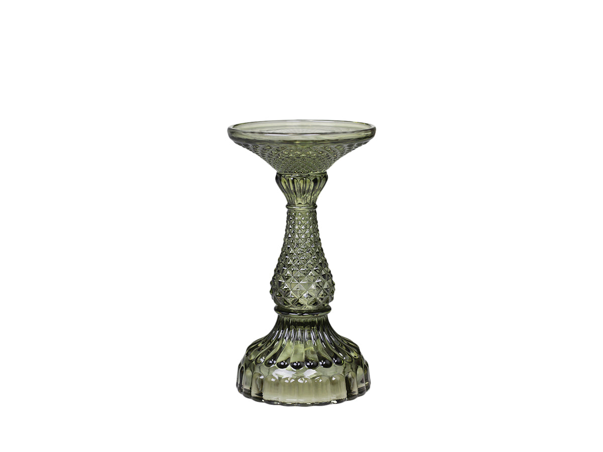 Candlestick with diamond cutting - Generosa Home & Living - -