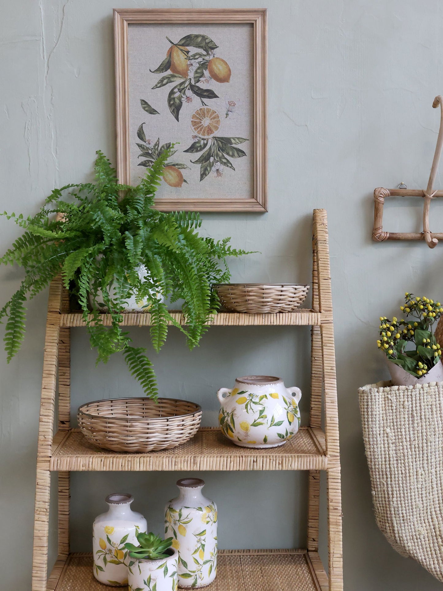 Canvas Picture with Lemon Motif - Generosa Home & Living - -