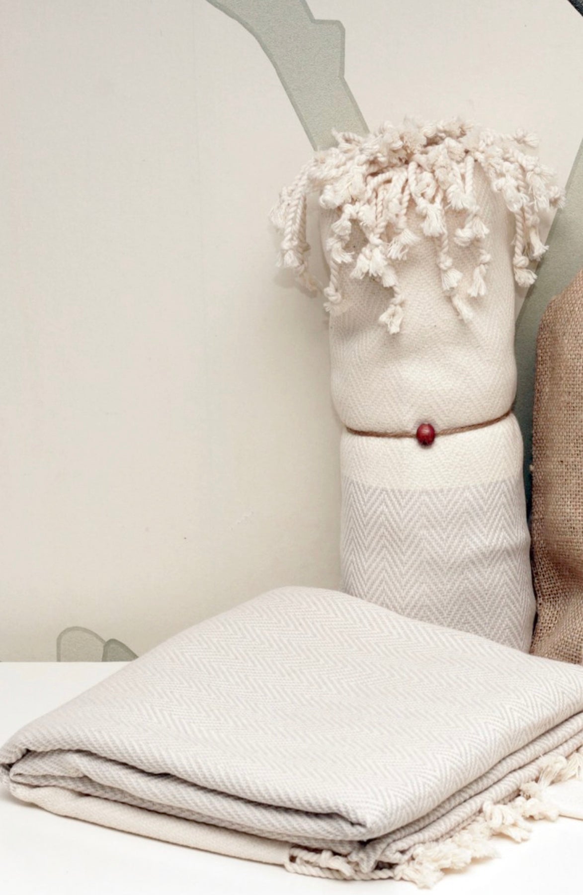 Pure Cotton Pestemel Towel - Generosa Home & Living