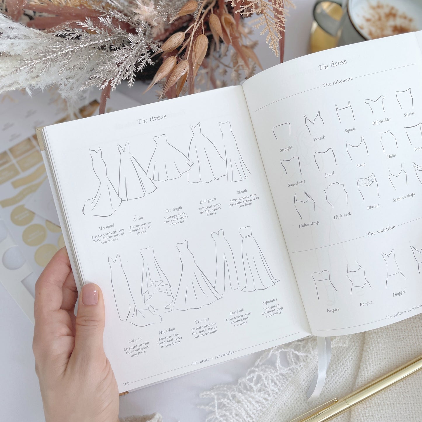 Luxury Eucalyptus Wedding Planner with Gilded Edges - Generosa Home & Living