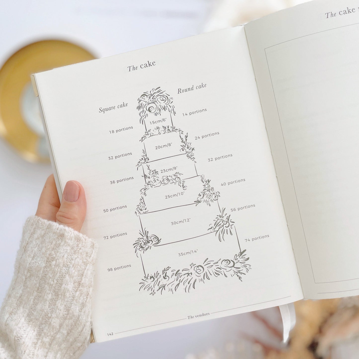 Luxury Eucalyptus Wedding Planner with Gilded Edges - Generosa Home & Living