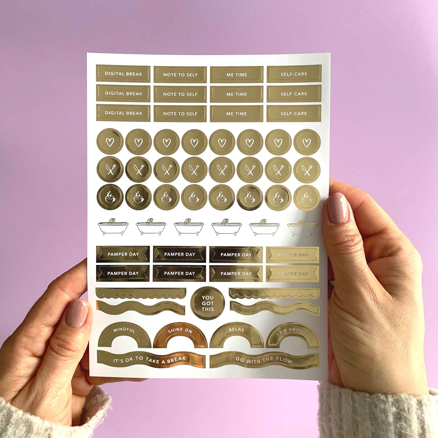 Self-Care Sticker Pack (3 sheets)