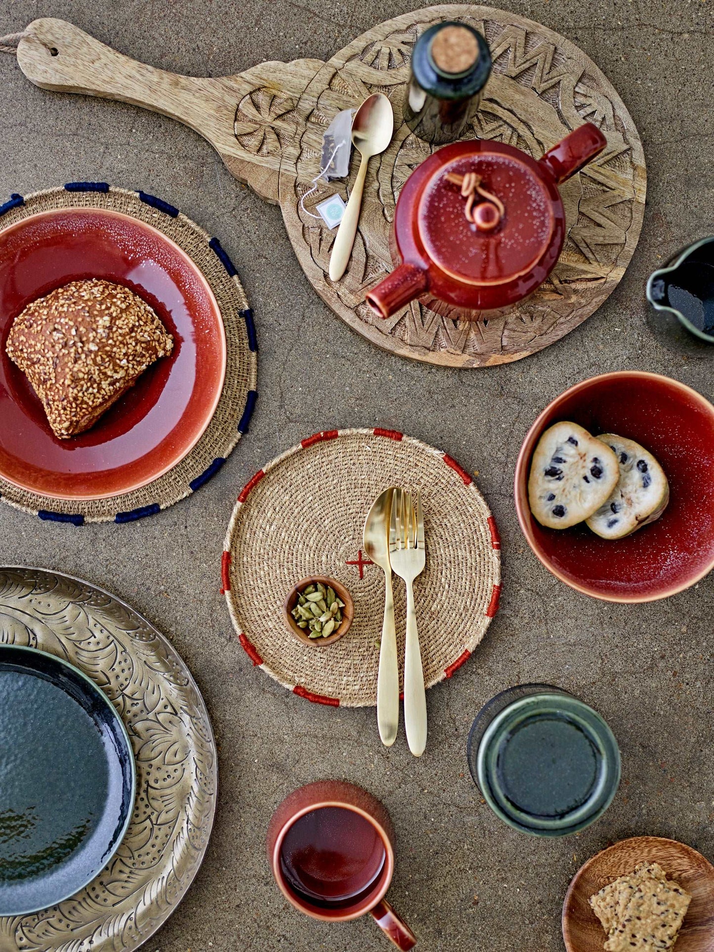 Joelle Green Stoneware Plate