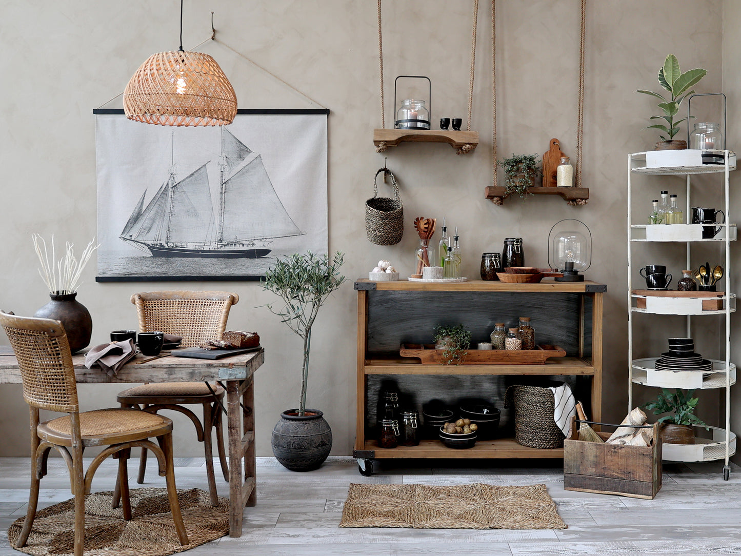 Ship Wall Canvas - Generosa Home & Living