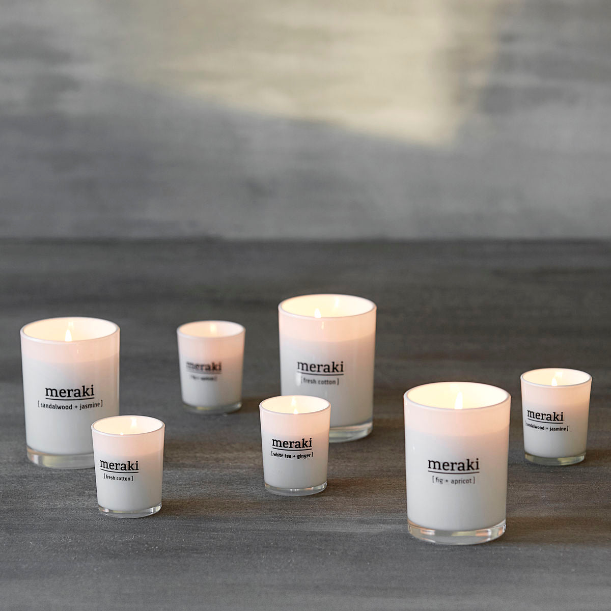 Scented candle, Meraki Fresh Cotton 12hr freeshipping - Generosa