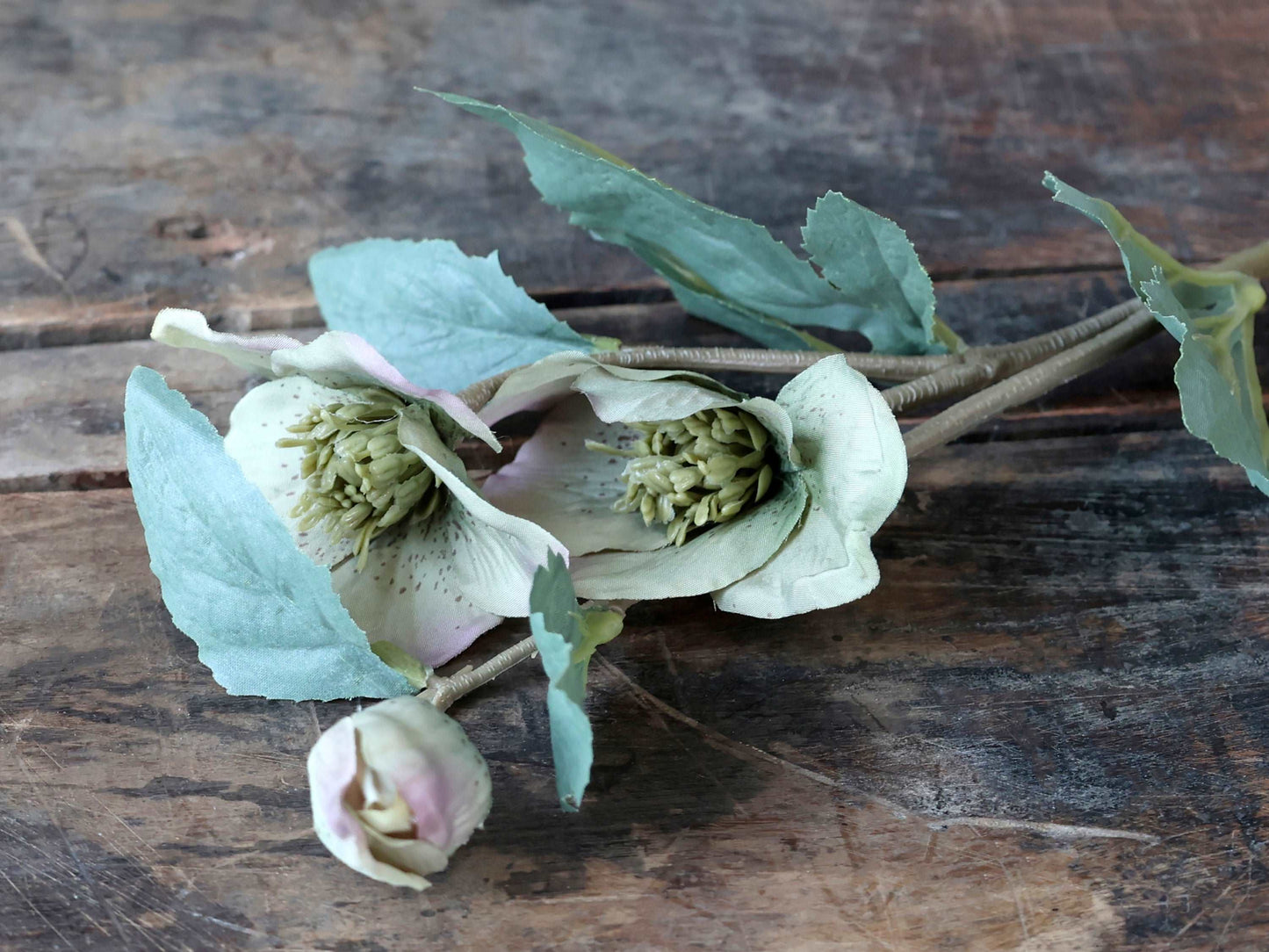 Fleur White Rose H56cm Set of 2