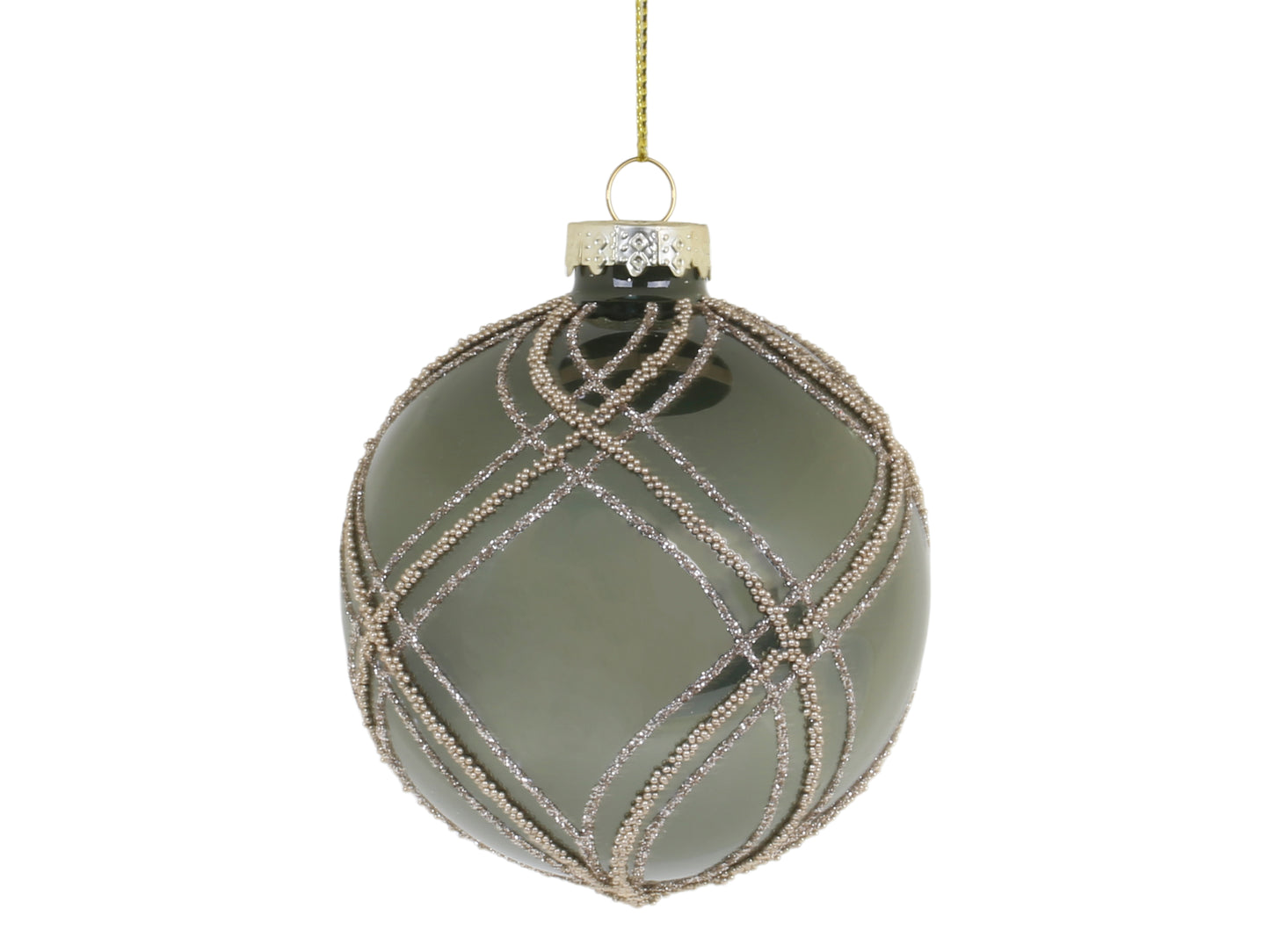Christmas bauble with Glitter - Generosa Home & Living