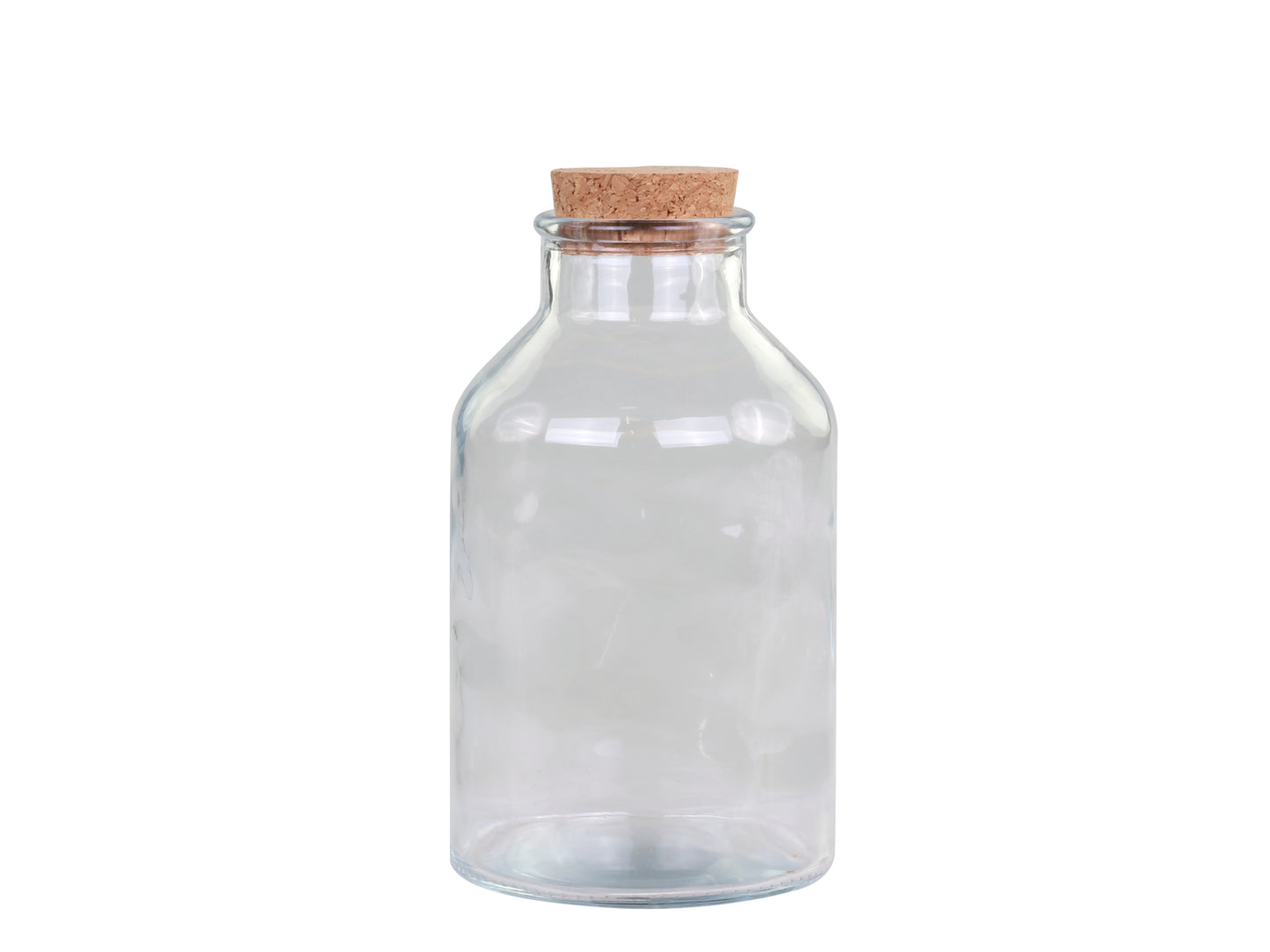 Milk Bottle with Cork Lid 18cm