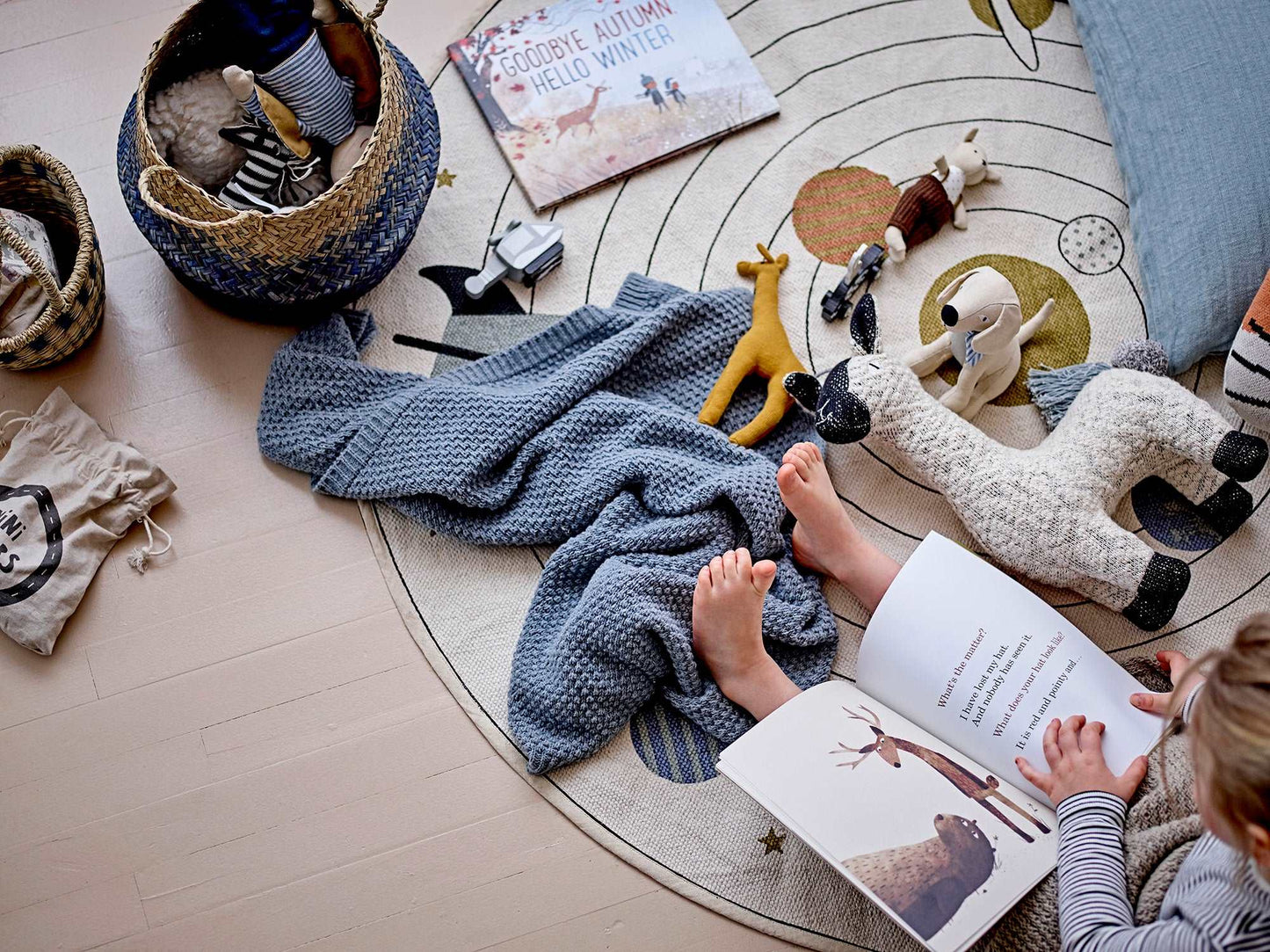 Ianas Round Kids Rug- Space Theme freeshipping - Generosa