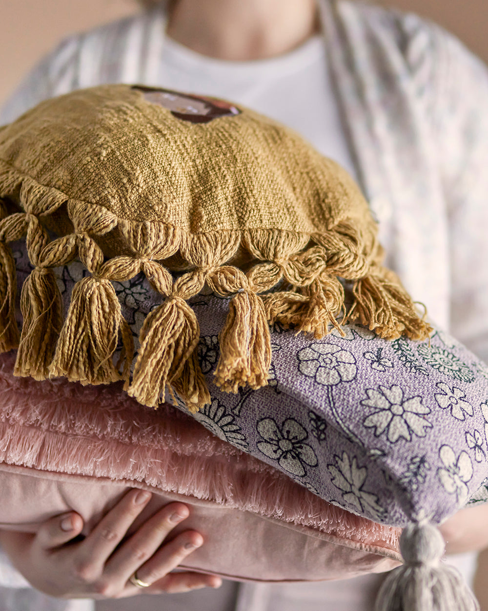 Salli Purple Cushion - Generosa Home & Living