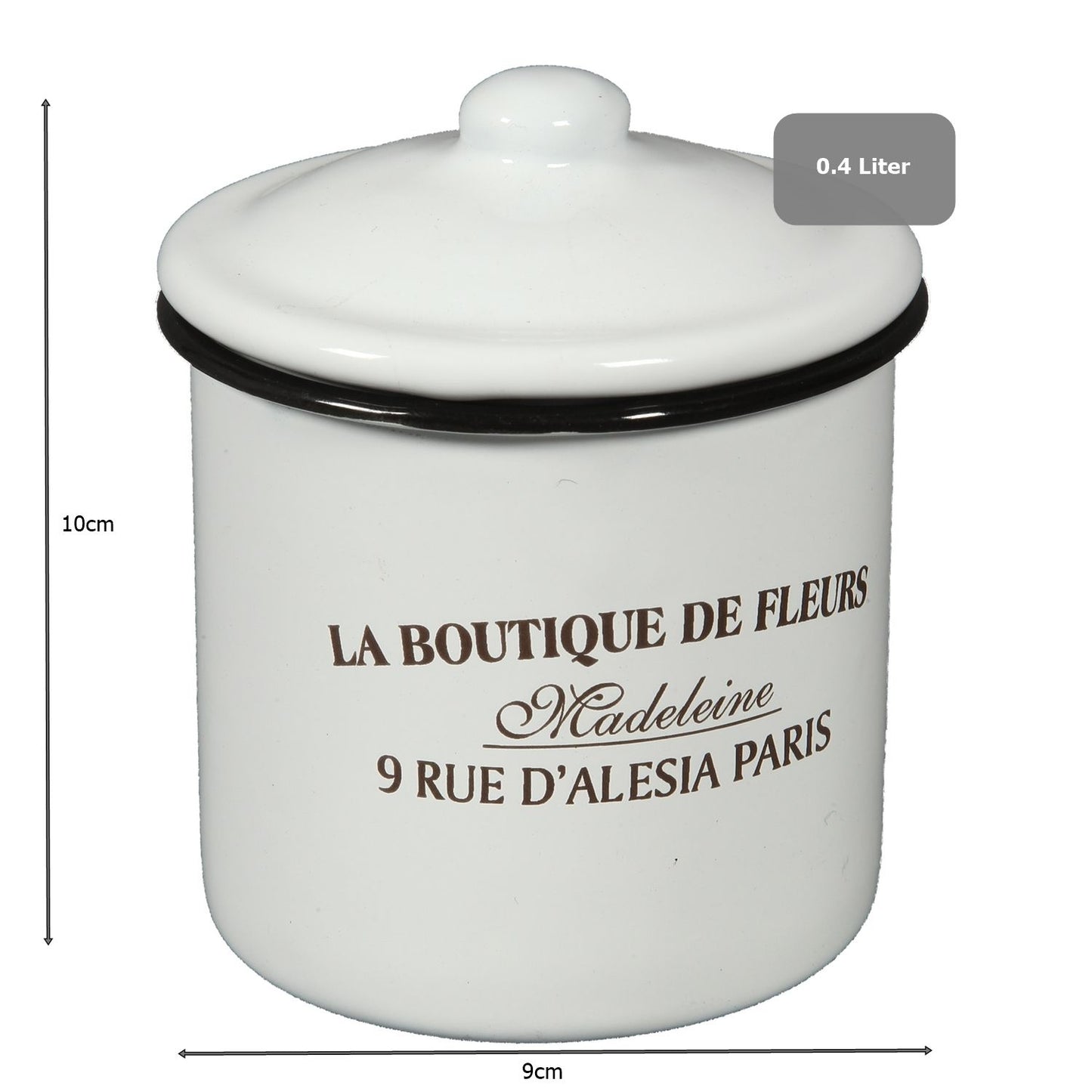 Enamel Container w/lid freeshipping - Generosa