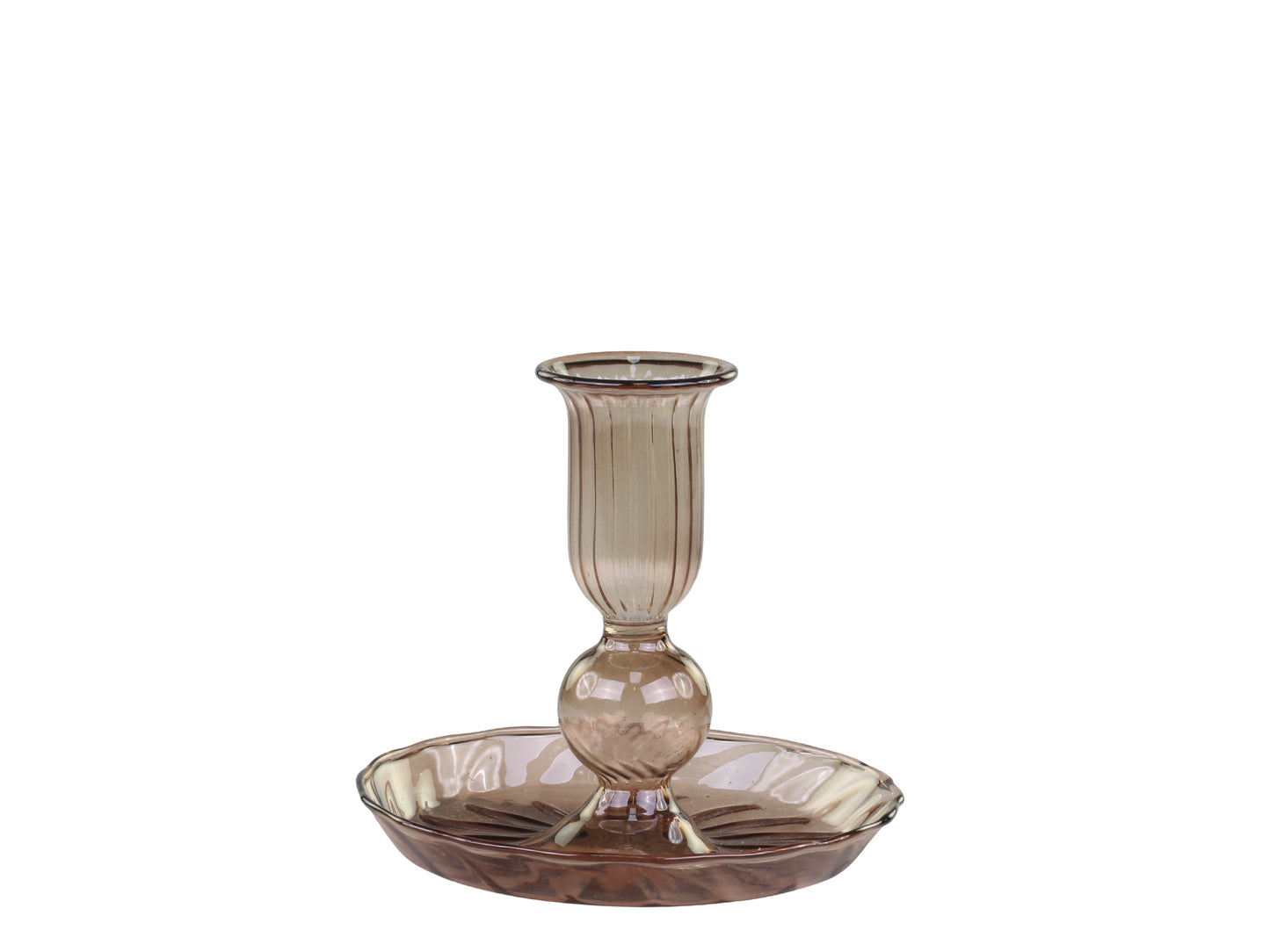 Generosa Candlestick, H11/D11 cm Caramel