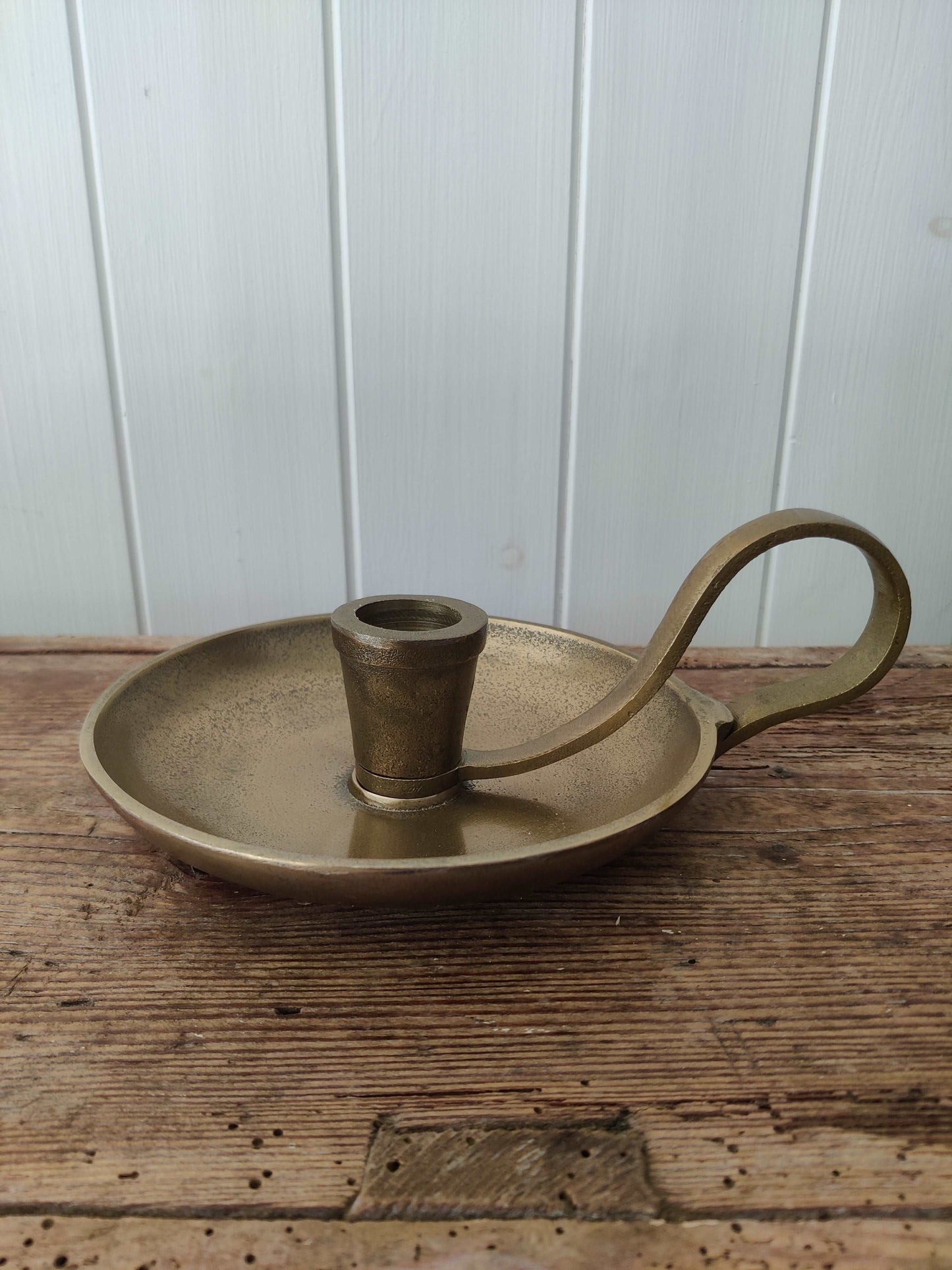 Chamberstick- Antique Brass freeshipping - Generosa