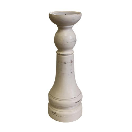 Regency Whitewash Candlestick-Large freeshipping - Generosa
