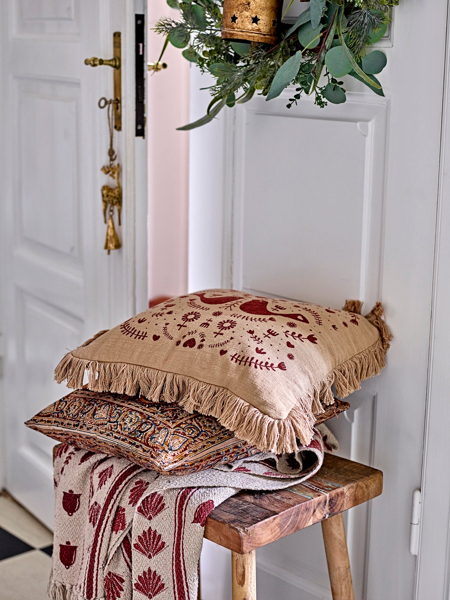 Metz Cushion - Red (only 1 left!) - Generosa Home & Living