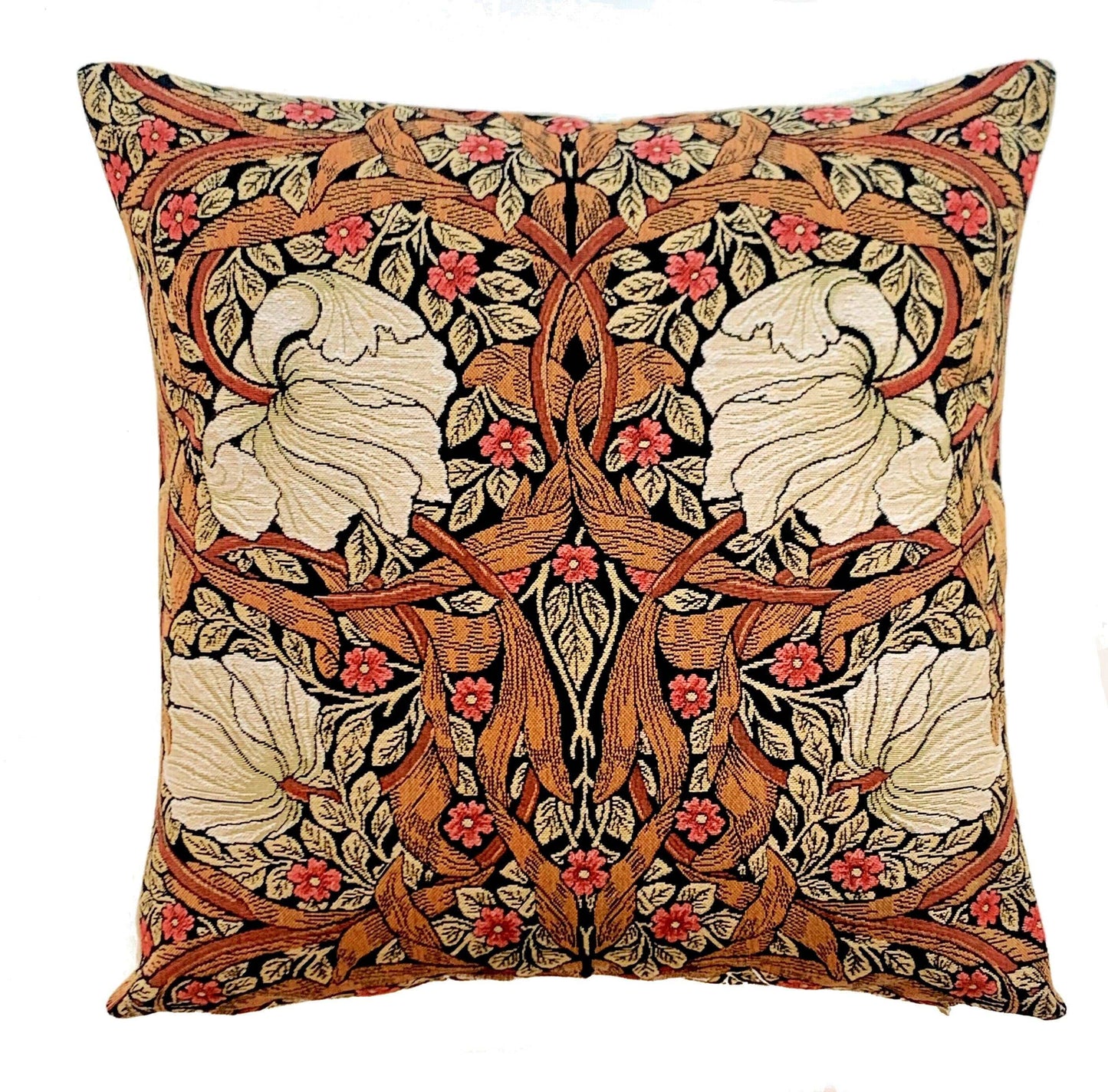Decorative Cushion Cover, Pimpernel,Tobacco by William Morris