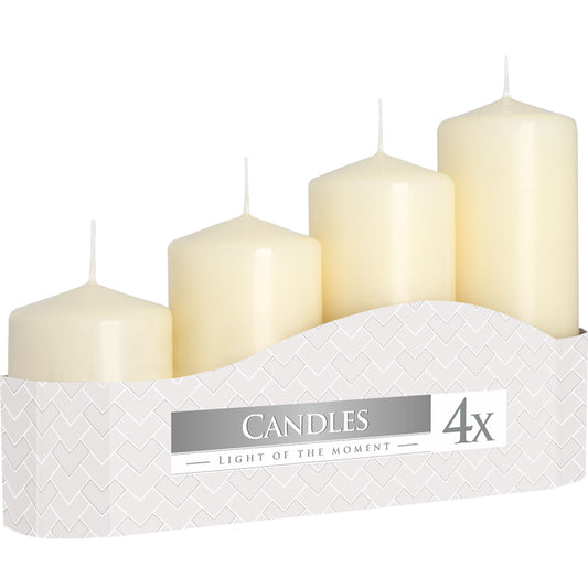 Pillar Candles- Set of 4 various sizes freeshipping - Generosa