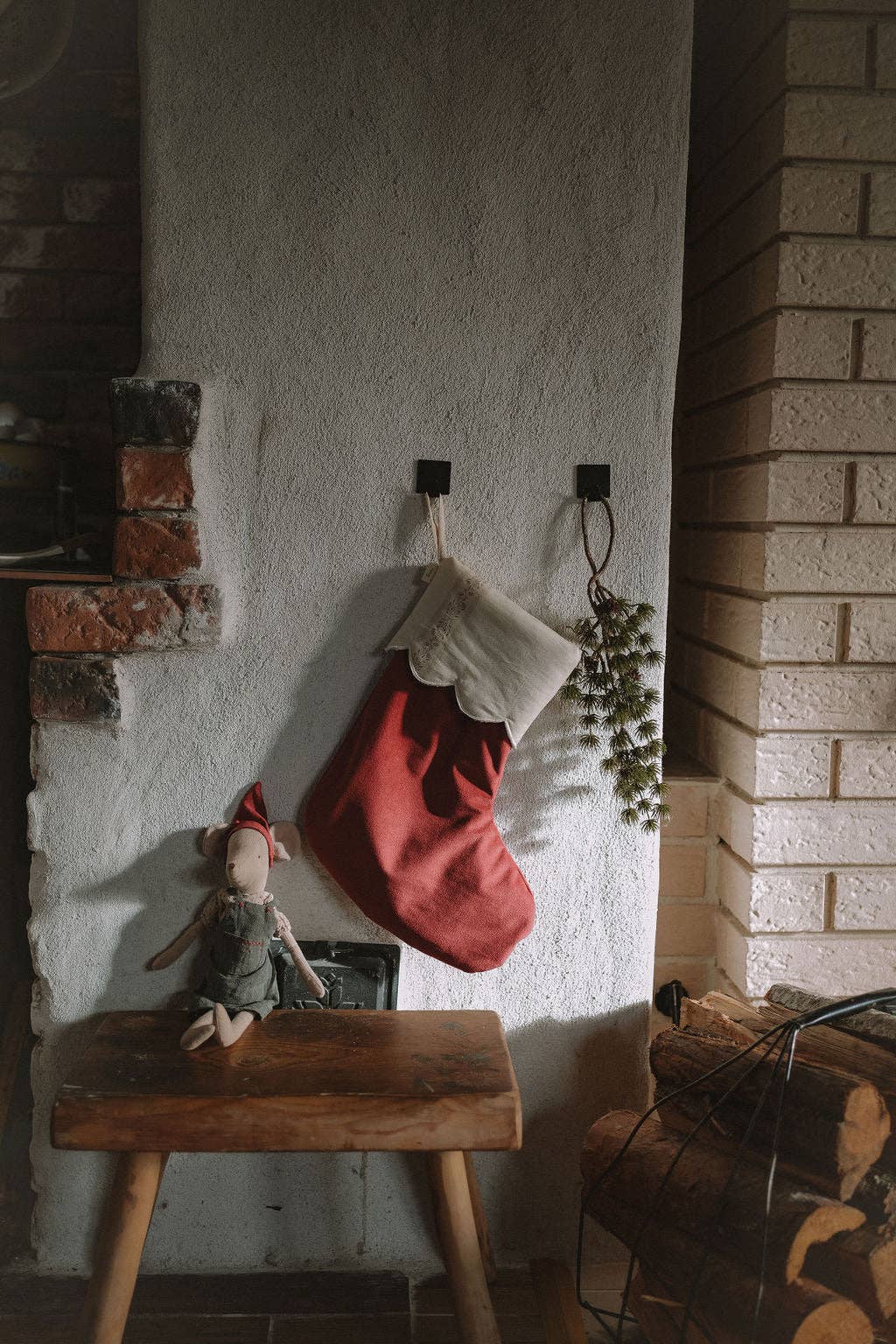 TISU Christmas stocking, Rouge: Baby size