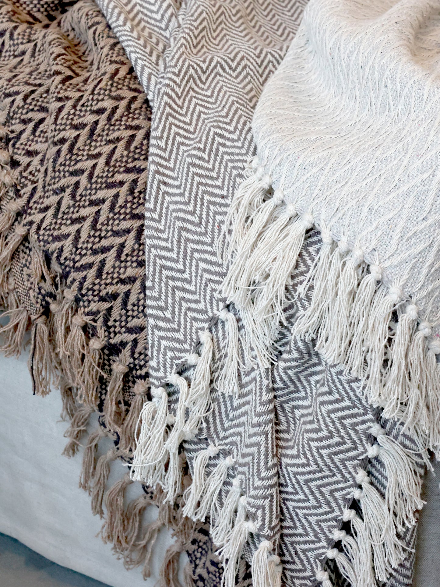 Patterned Throw- Mocca