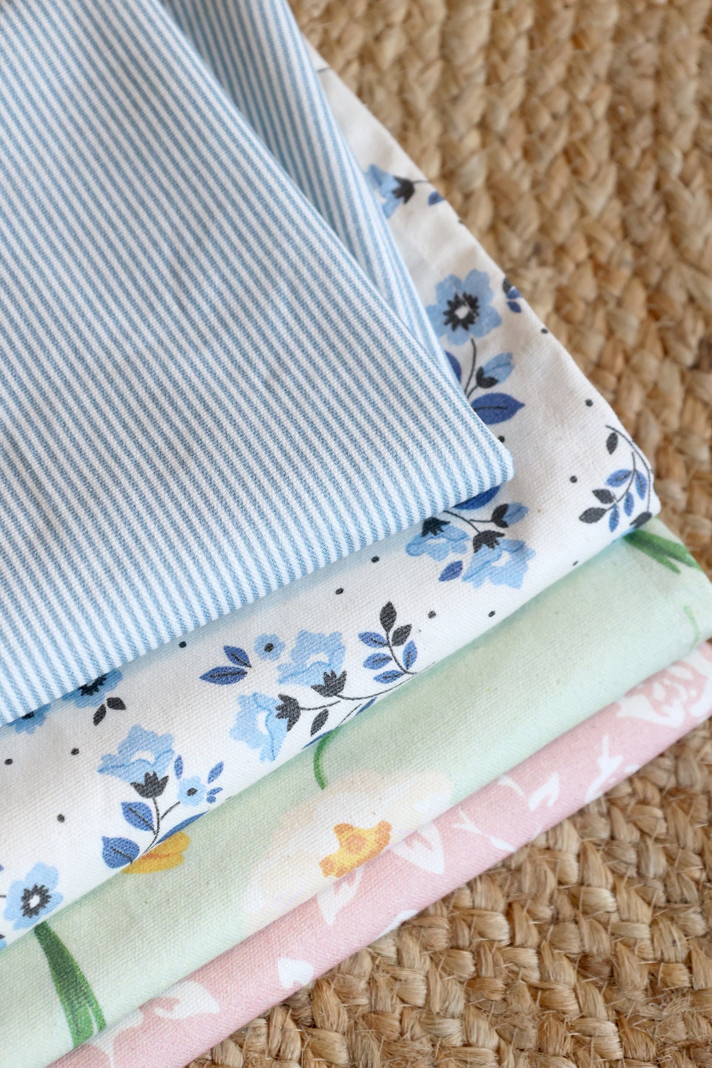 Tea Towel with Milk Boy Stripes