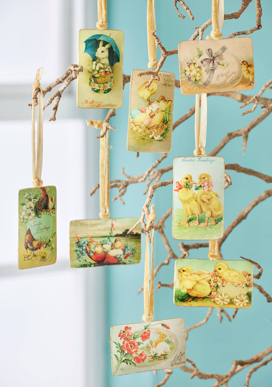 Namaste - Vintage Easter Card Metal Decoration